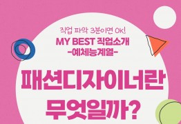 My Best 직업소개 (예체능계열) 패션디자이너란 무엇일까?